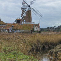 Buy canvas prints of  Windmill at Cley in Norfolk by Philip Pound
