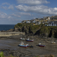 Buy canvas prints of  Port Isaac Harbour in Cornwall by Philip Pound