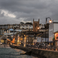 Buy canvas prints of  St Ives Bay Cornwall at High Tide by Philip Pound