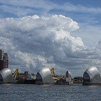 Buy canvas prints of Thames Barrier in London by Philip Pound
