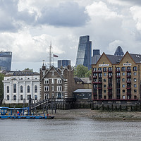 Buy canvas prints of City of London from South of the River Thames by Philip Pound