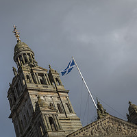 Buy canvas prints of Glasgow Scotland Flag by Philip Pound