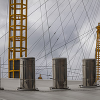 Buy canvas prints of Greenwich O2 Arena Roof by Philip Pound