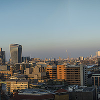 Buy canvas prints of East London and City of London Panorama by Philip Pound