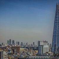 Buy canvas prints of London - The Shard and Docklands by Philip Pound
