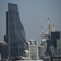 Buy canvas prints of Cheese Grater and Lloyds of London Buildings by Philip Pound