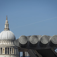 Buy canvas prints of Millennium Bridge and St Paul's Cathedral in Londo by Philip Pound