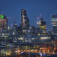 Buy canvas prints of City of London at Night by Philip Pound