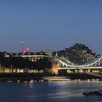 Buy canvas prints of London at night by Philip Pound