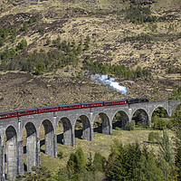 Buy canvas prints of Jacobite Steam Train on the Glenfinnan Viaduct  by Philip Pound