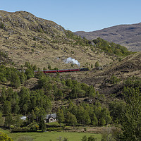 Buy canvas prints of Jacobite Steam Train at Glenfinnan Viaduct by Philip Pound