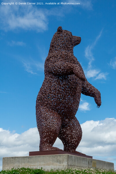 Bear Statue - John Muir tribute Picture Board by Derek Corner