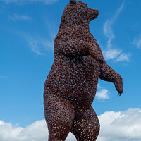 Buy canvas prints of Bear Statue - John Muir tribute by Derek Corner