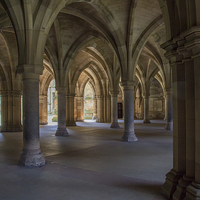 Buy canvas prints of  Cloisters by Derek Corner