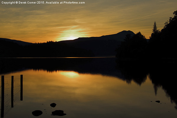  Loch Ard - sundown Picture Board by Derek Corner