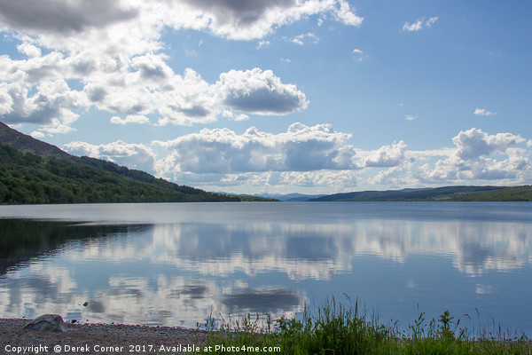 Reflections in Loch Rannoch Picture Board by Derek Corner