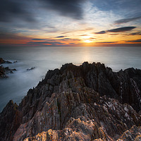 Buy canvas prints of Magic at Mortehoe by mark leader