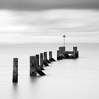 Buy canvas prints of Southend in mono - Square frame by mark leader