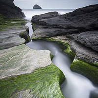 Buy canvas prints of Trebarwith Strand by mark leader
