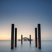 Buy canvas prints of West Pier by mark leader