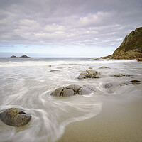 Buy canvas prints of Porth Nanven by mark leader