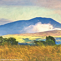 Buy canvas prints of The Northern Fells An Impressionist View by Ian Lewis