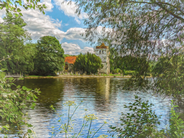 Across The Thames To Bisham Church Picture Board by Ian Lewis