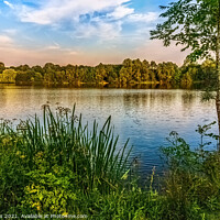 Buy canvas prints of A Quiet Spot By A Lake by Ian Lewis