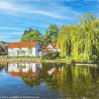 Buy canvas prints of Des Res at Mill End by Ian Lewis