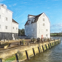 Buy canvas prints of Tide Mill Quay At Woodbridge by Ian Lewis