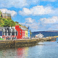 Buy canvas prints of An Impressionist View Of Tobermory by Ian Lewis