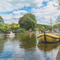 Buy canvas prints of The Thames Path at Henley by Ian Lewis