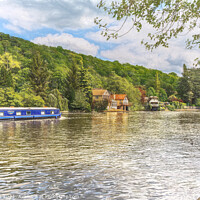 Buy canvas prints of Approaching Marsh Lock at Henley by Ian Lewis