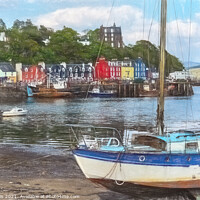 Buy canvas prints of Tobermory Harbour by Ian Lewis