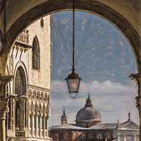 Buy canvas prints of Through A Venetian Archway by Ian Lewis