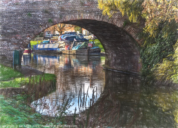 The Bridge At Hungerford Digital Art Picture Board by Ian Lewis