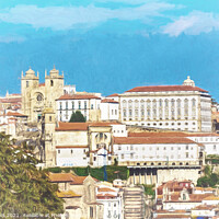 Buy canvas prints of A View Of Old Porto by Ian Lewis