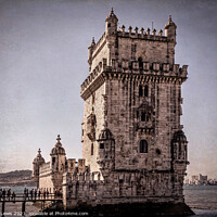 Buy canvas prints of Queuing For The Belém Tower Lisbon by Ian Lewis