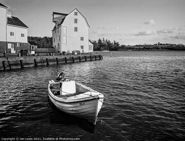 Woodbridge Tide Mill and a Boat Picture Board by Ian Lewis