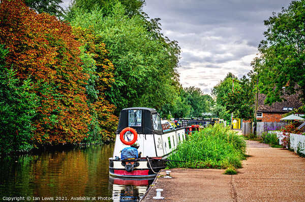 The Kennet and Avon at Aldermaston Picture Board by Ian Lewis