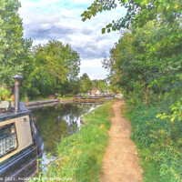 Buy canvas prints of Along The Towpath by Ian Lewis