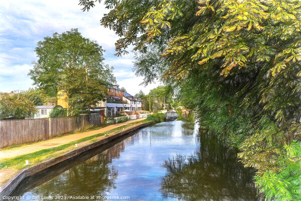 Aldermaston Wharf on the Kennet and Avon Picture Board by Ian Lewis