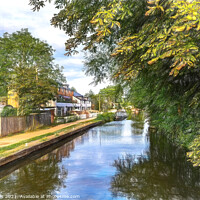 Buy canvas prints of Aldermaston Wharf on the Kennet and Avon by Ian Lewis