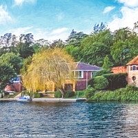 Buy canvas prints of The Riverside at Caversham by Ian Lewis