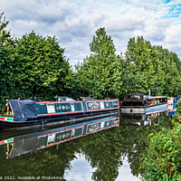 Buy canvas prints of Boats on the Kennet and Avon by Ian Lewis