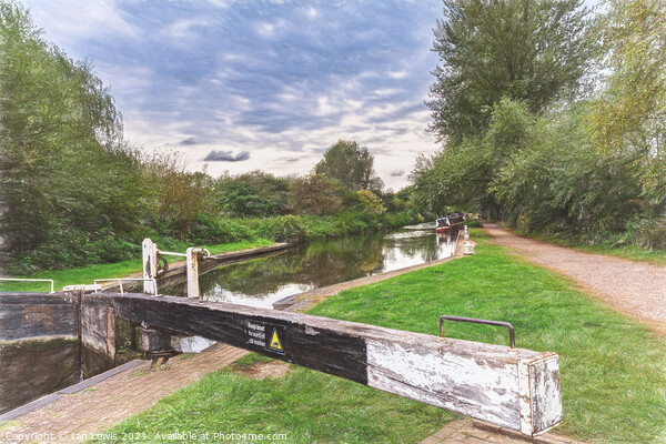 The Kennet and Avon at Padworth Picture Board by Ian Lewis