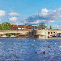 Buy canvas prints of Crossing The Thames at Caversham by Ian Lewis