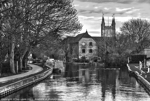 The River Kennet at Newbury  Picture Board by Ian Lewis