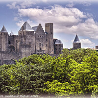 Buy canvas prints of The Citadel of Carcassonne by Ian Lewis