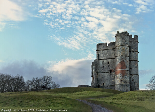 Donnington Castle Gatehouse Picture Board by Ian Lewis